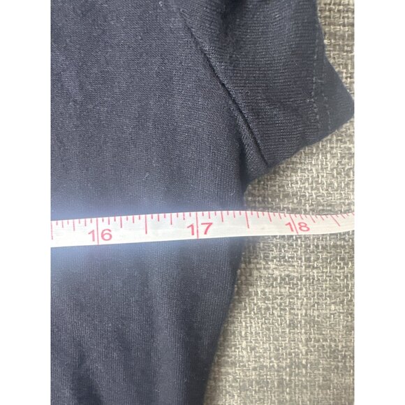 Apt. 9 & Cato Womens Short Sleeve T-Shirts M Cotton Blend Black & Aqua Lot of 2 - Picture 12 of 13